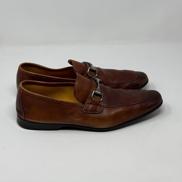 Magnanni Tazon Bit Loafers Mens 10 EU 43 Cognac Brown Leather Dress Shoes Luxury main image 16
